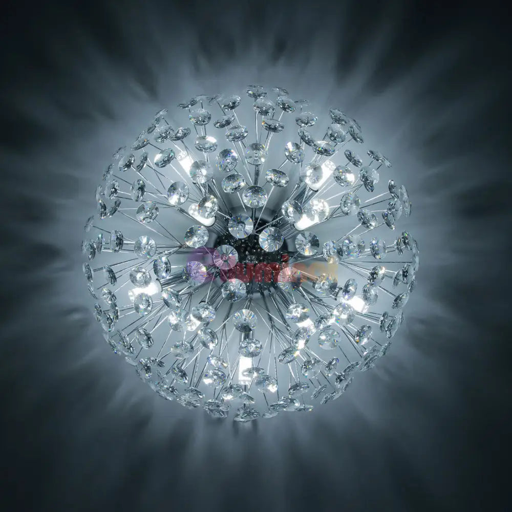 Lustra Aplicata Crystal Dandelion Silver Lighting Fixtures