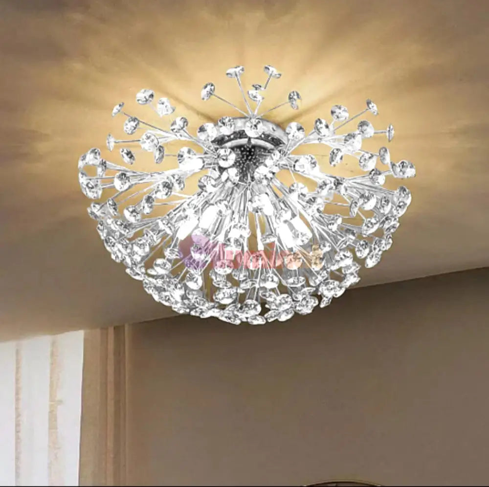 Lustra Aplicata Crystal Dandelion Silver Lighting Fixtures