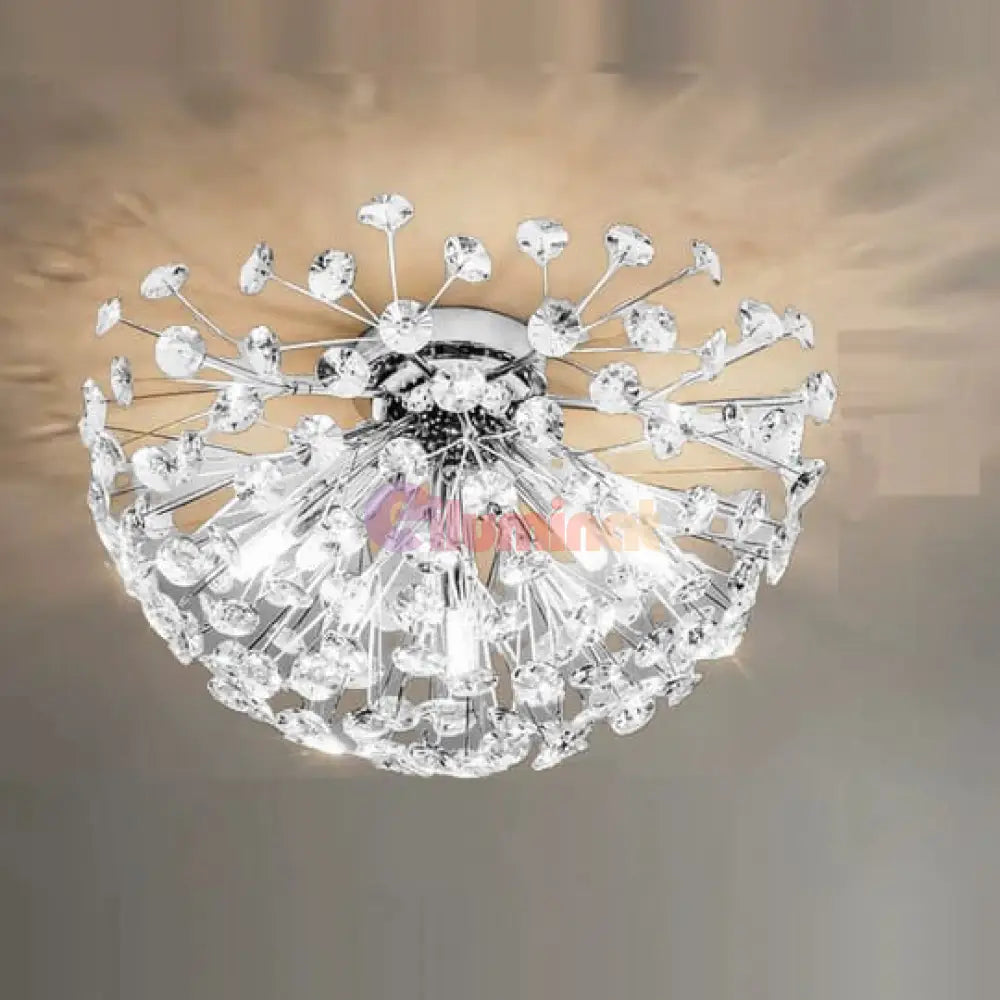 Lustra Aplicata Crystal Dandelion Silver Lighting Fixtures