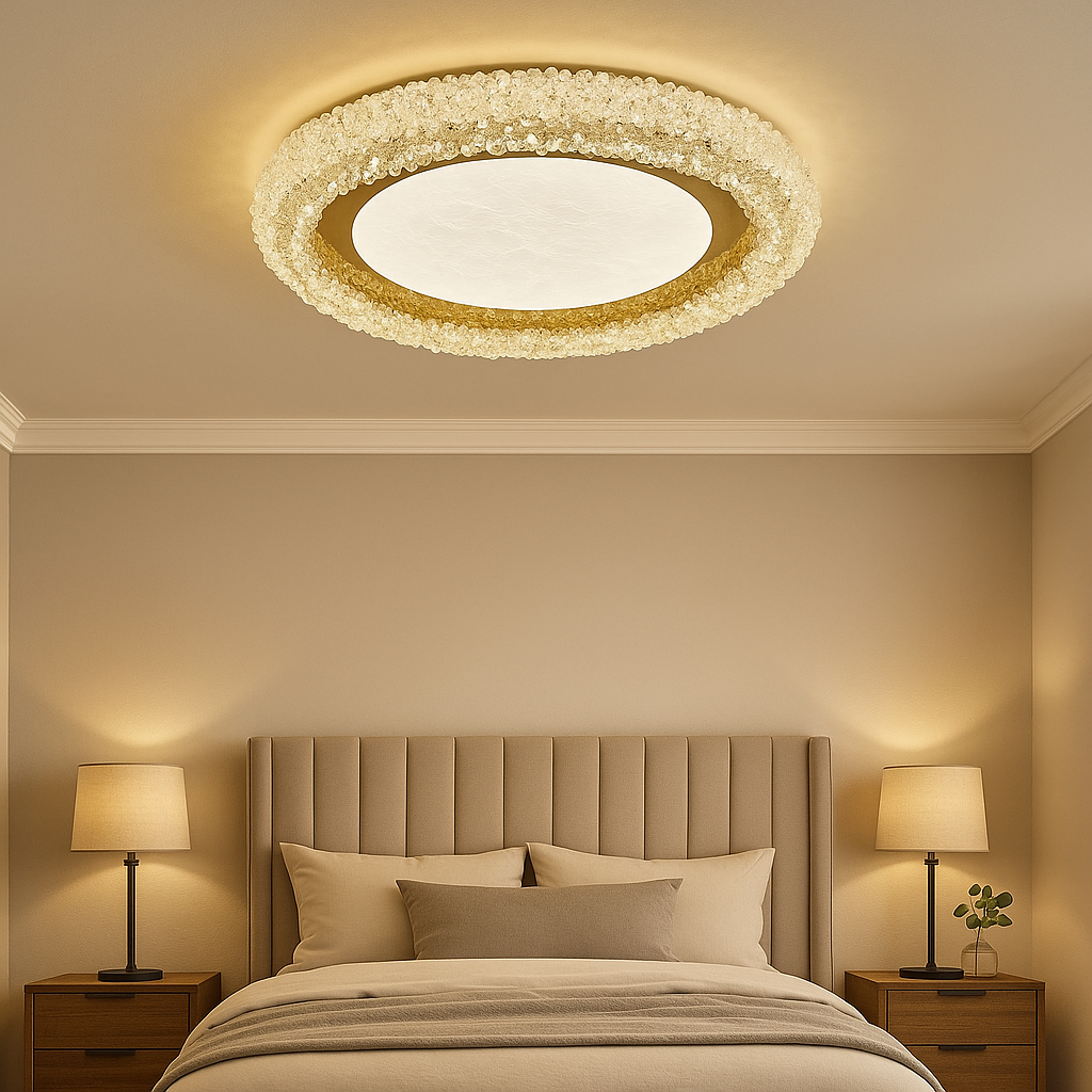 Lustra Aplicata Crystal Golden Sponge Deluxe Lighting Fixtures