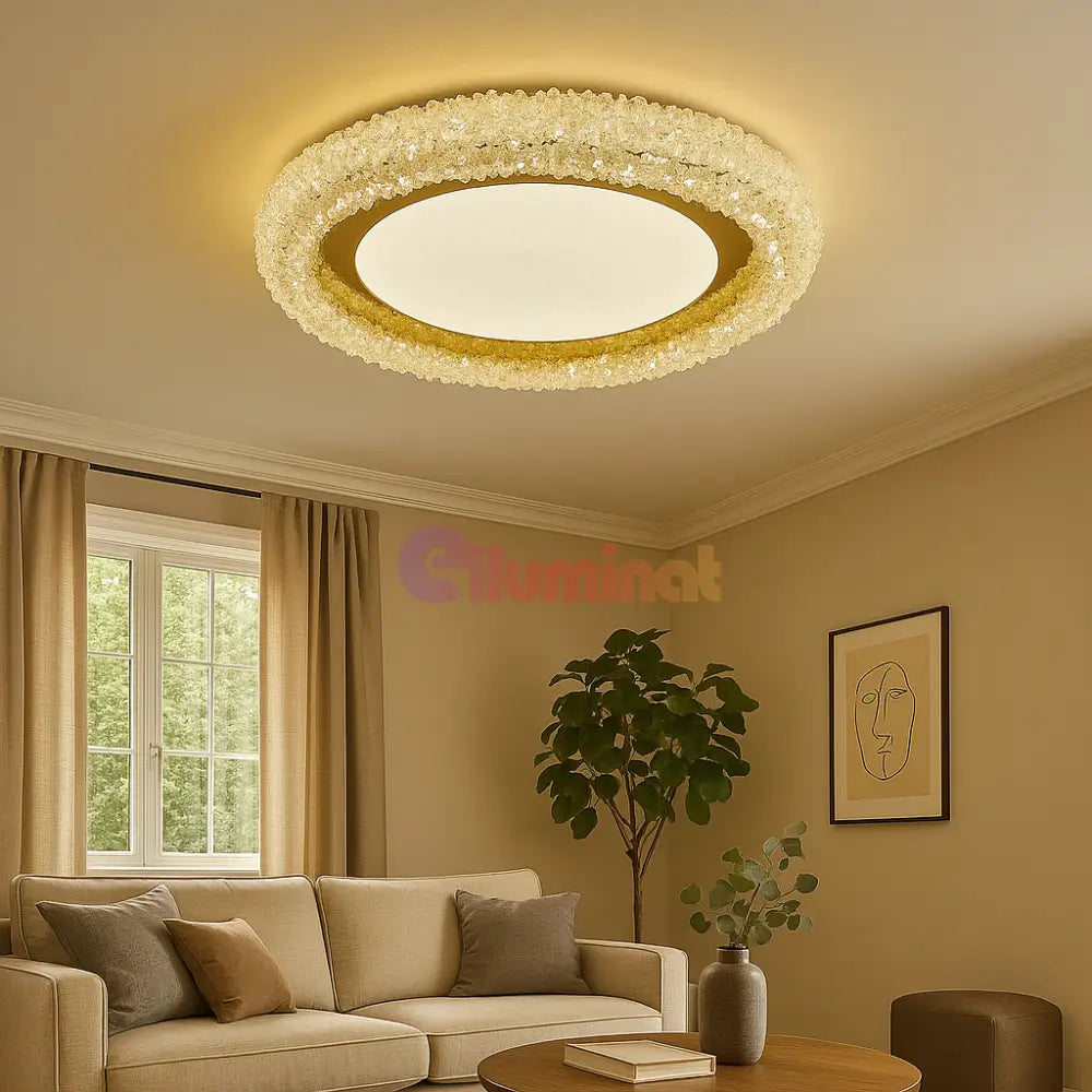 Lustra Aplicata Crystal Golden Sponge Deluxe Lighting Fixtures