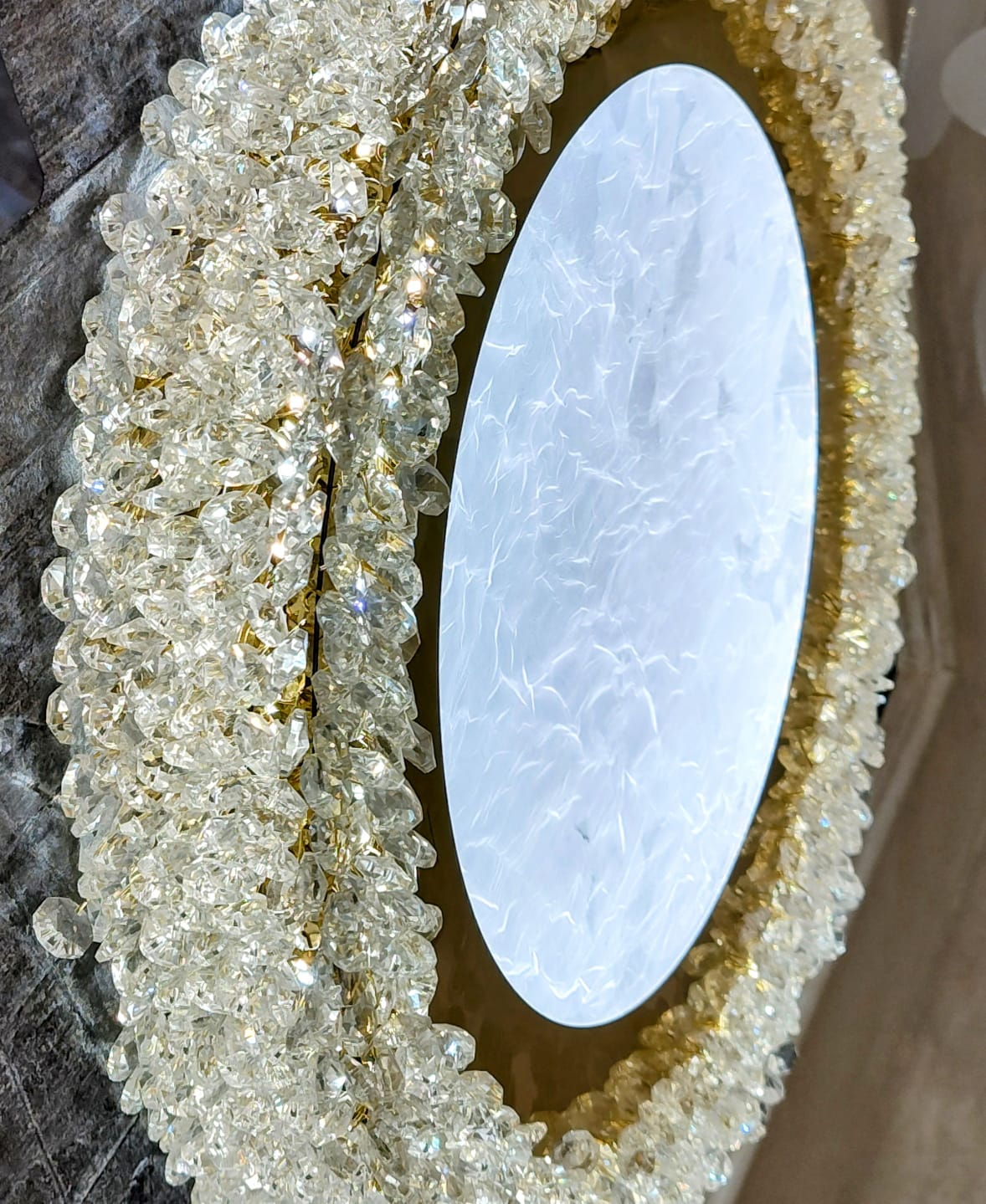 Lustra Aplicata Crystal Golden Sponge Deluxe Lighting Fixtures