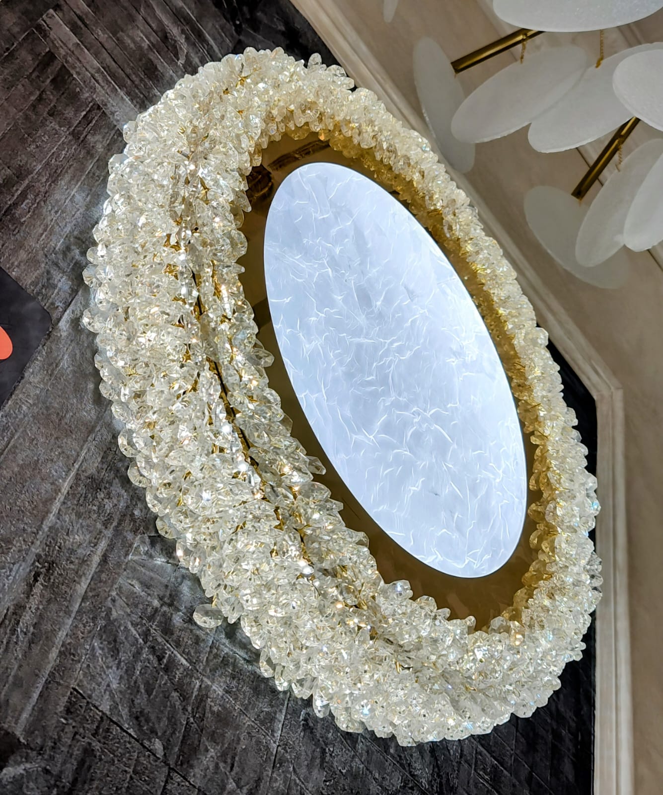 Lustra Aplicata Crystal Golden Sponge Deluxe Lighting Fixtures