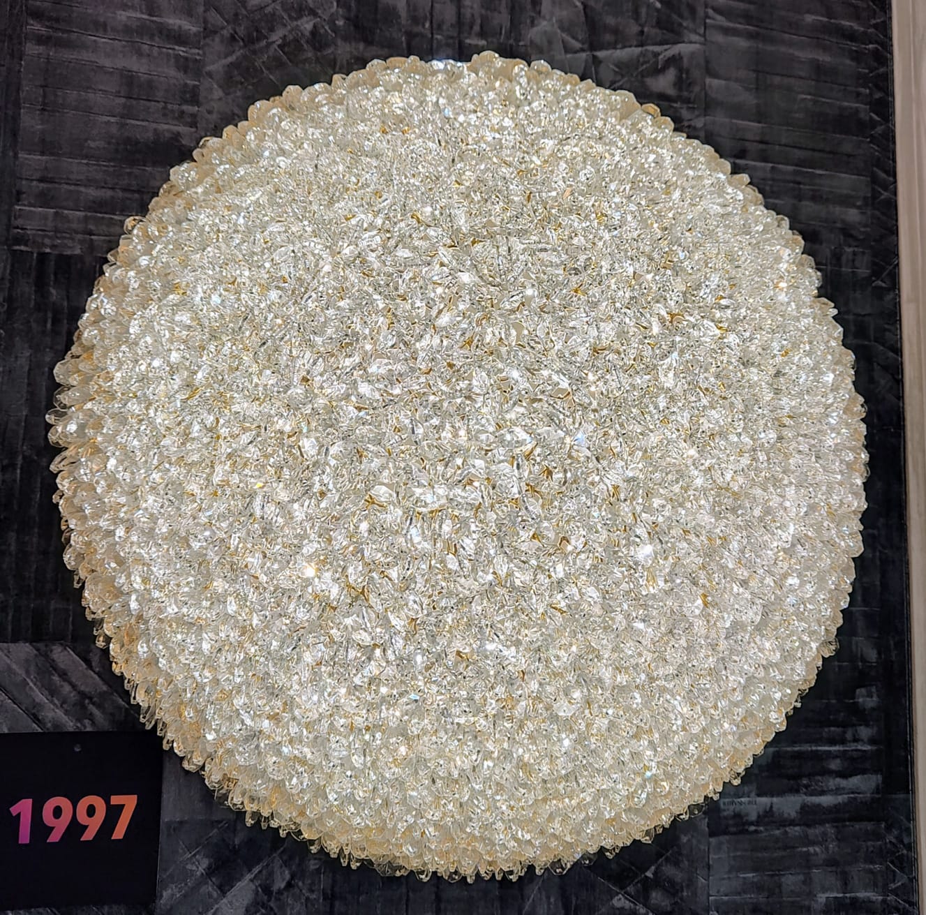 Lustra Aplicata Crystal Golden Sponge Dome Lighting Fixtures