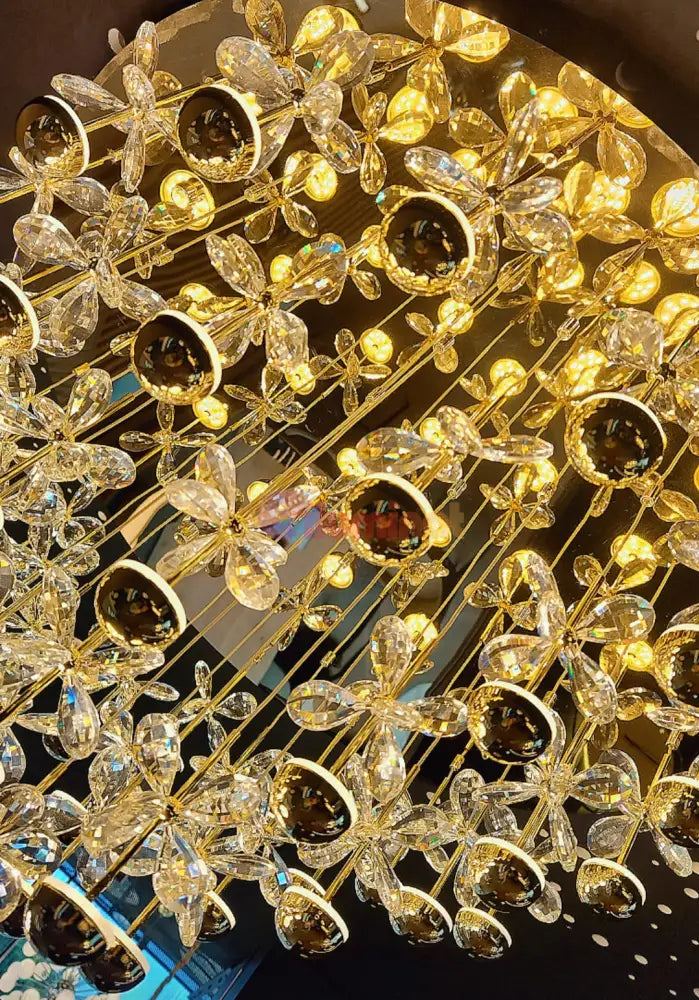 Lustra Aplicata Crystal PIANOPOLI 3 Gold Echivalent 800W AURIE / CRISTAL Lighting Fixtures