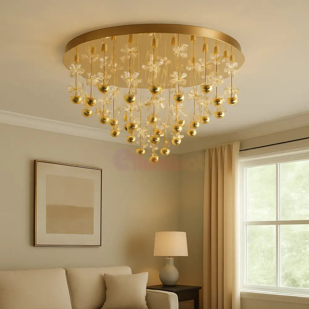 Lustra Aplicata Crystal PIANOPOLI 3 Gold Echivalent 800W AURIE / CRISTAL Lighting Fixtures