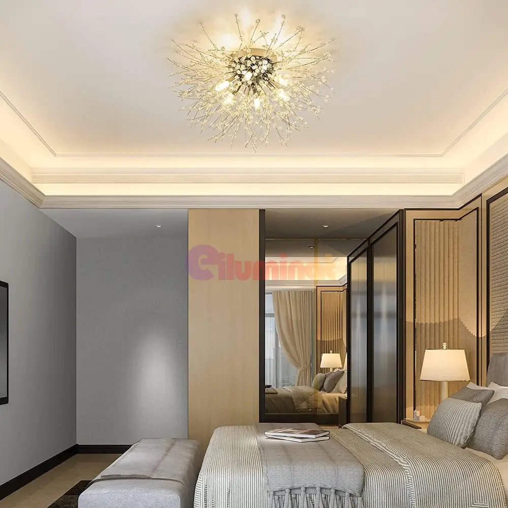 Lustra Aplicata Crystal Sigma Silver Lighting Fixtures