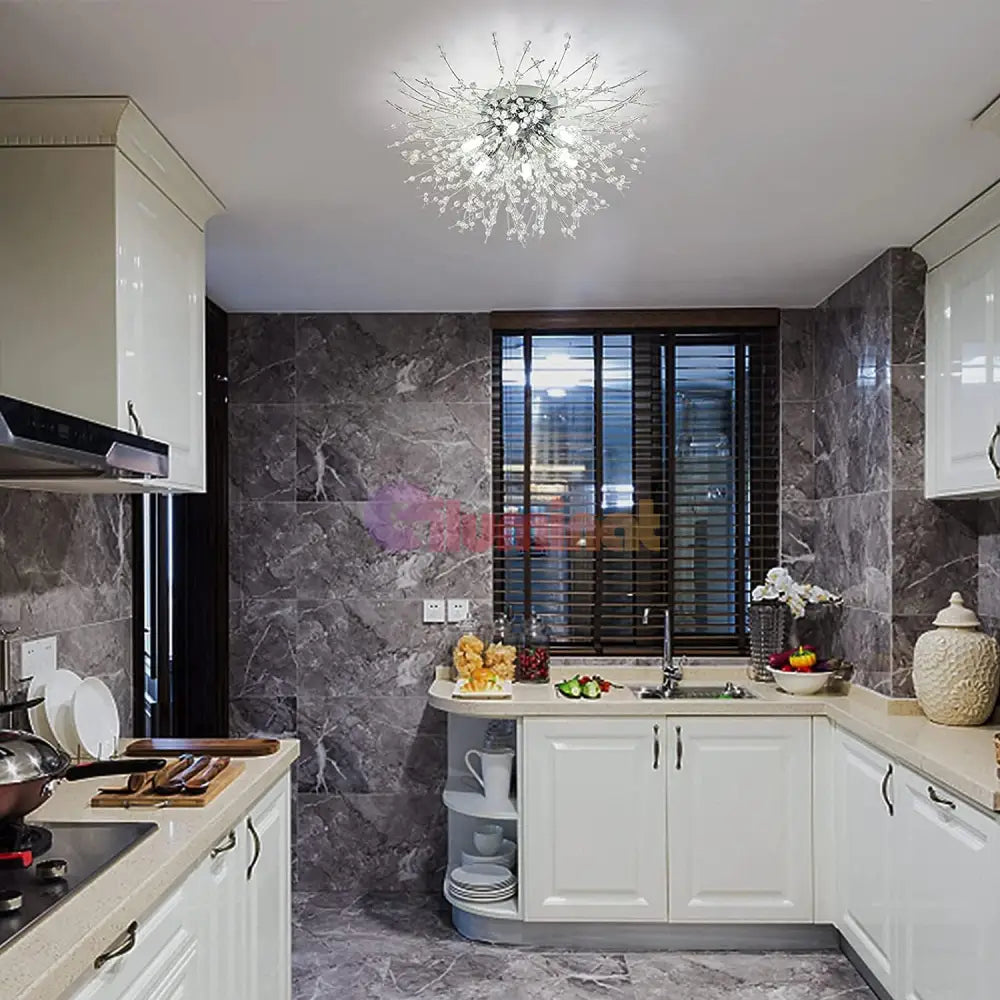 Lustra Aplicata Crystal Sigma Silver Lighting Fixtures