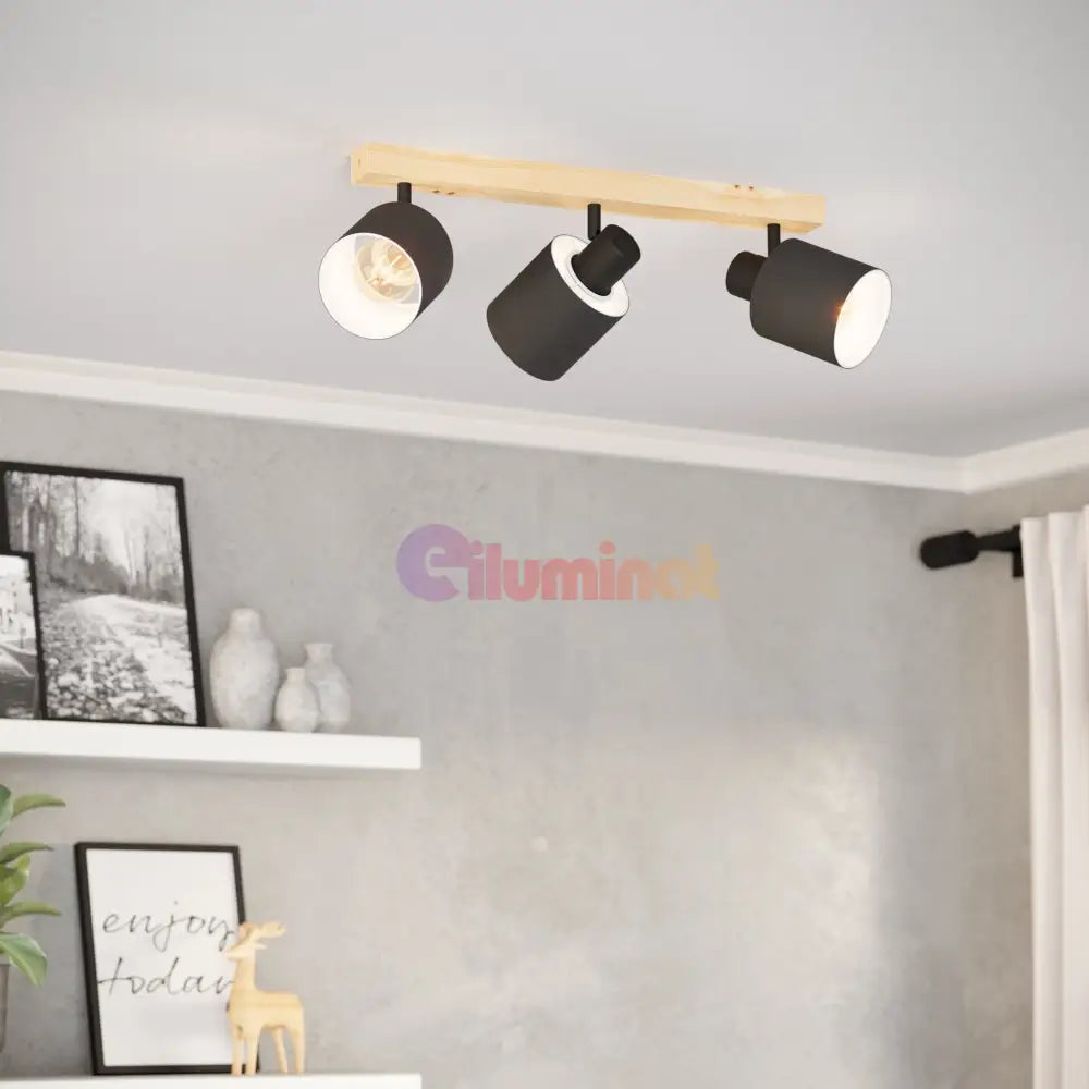 Lustra BATALLAS Black & Brown NEAGRA / VINTAGE SI RETRO DESIGN / 110CM Chandeliers