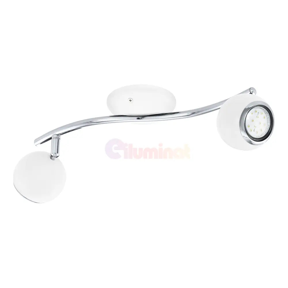 Lustra BIMEDA cu 2 Spoturi White & Silver 36CM 36.5CM Chandeliers