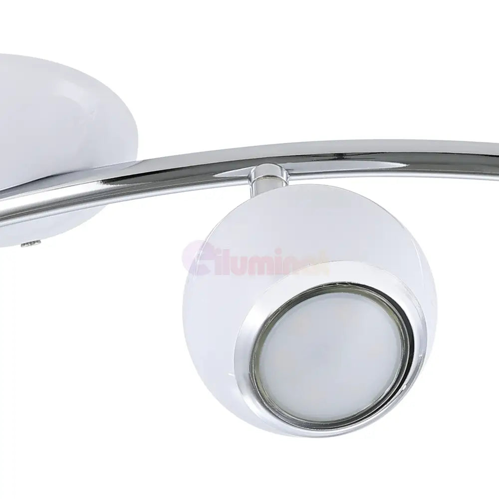 Lustra BIMEDA cu 4 Spoturi White & Silver 64CM 64CM Chandeliers