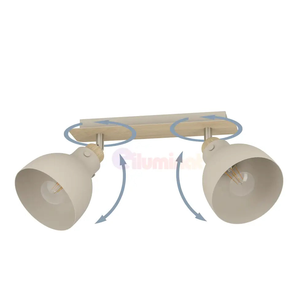 Lustra cu 2 Spoturi ARRECIFE Brown & Silver Chandeliers