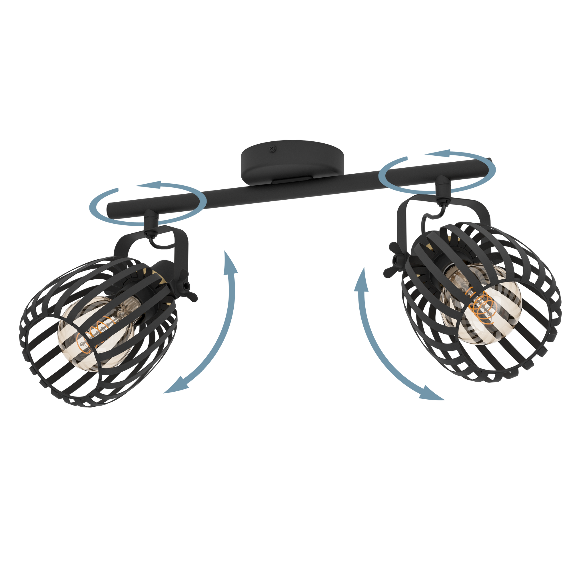 Lustra cu 2 Spoturi Black GIRONA EGLO 900662 NEAGRA / MINIMALIST DESIGN Lighting Fixtures