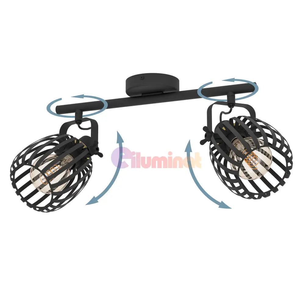 Lustra cu 2 Spoturi Black GIRONA EGLO 900662 NEAGRA / MINIMALIST DESIGN Lighting Fixtures