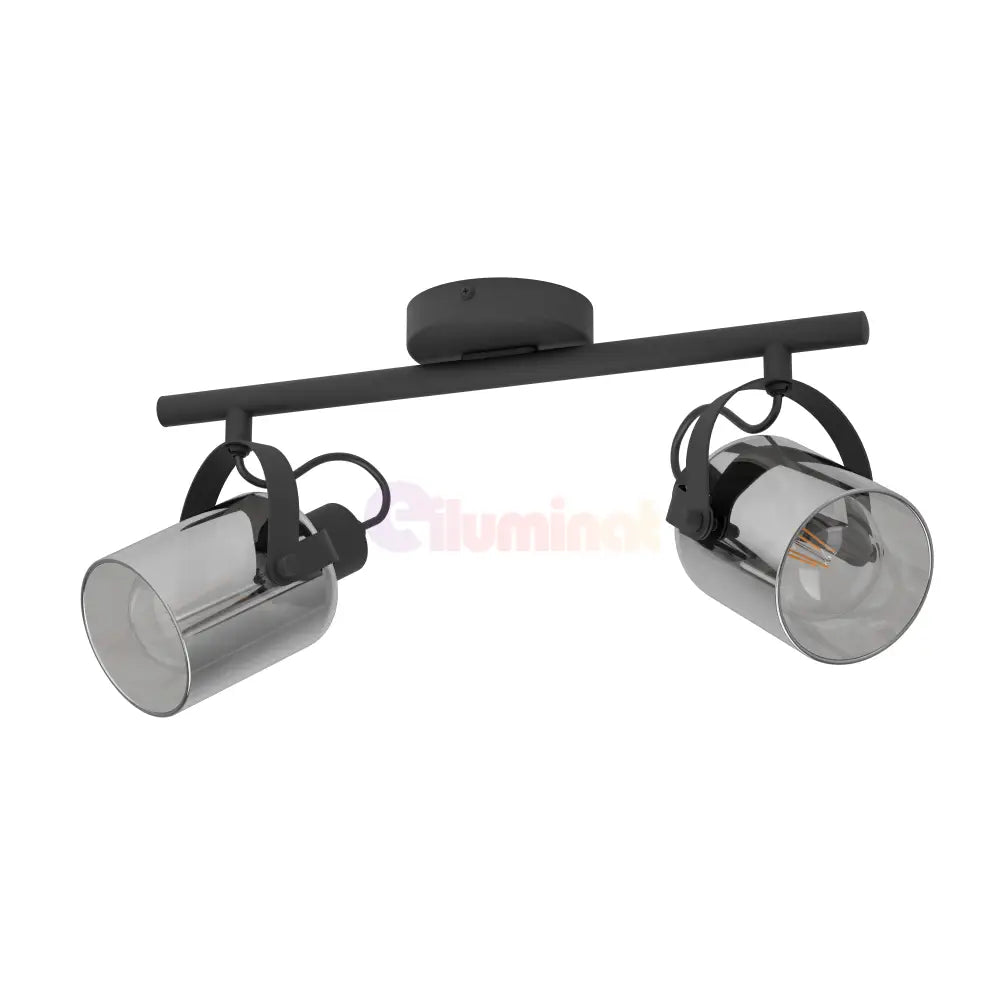 Lustra Cu 2 Spoturi Reglabile Black BERREGAS 44CM Lighting Fixtures