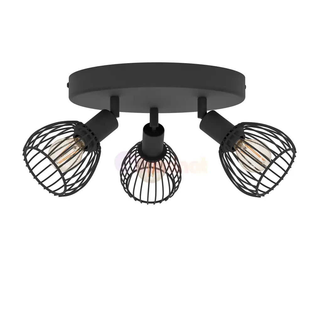 Lustra Cu 3 Spoturi Reglabile Black SONNINO 25CM Lighting Fixtures
