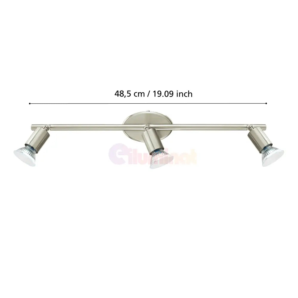 Lustra Cu 3 Spoturi Reglabile Silver BUZZ-LED 48.5CM ARGINTIE Lighting Fixtures