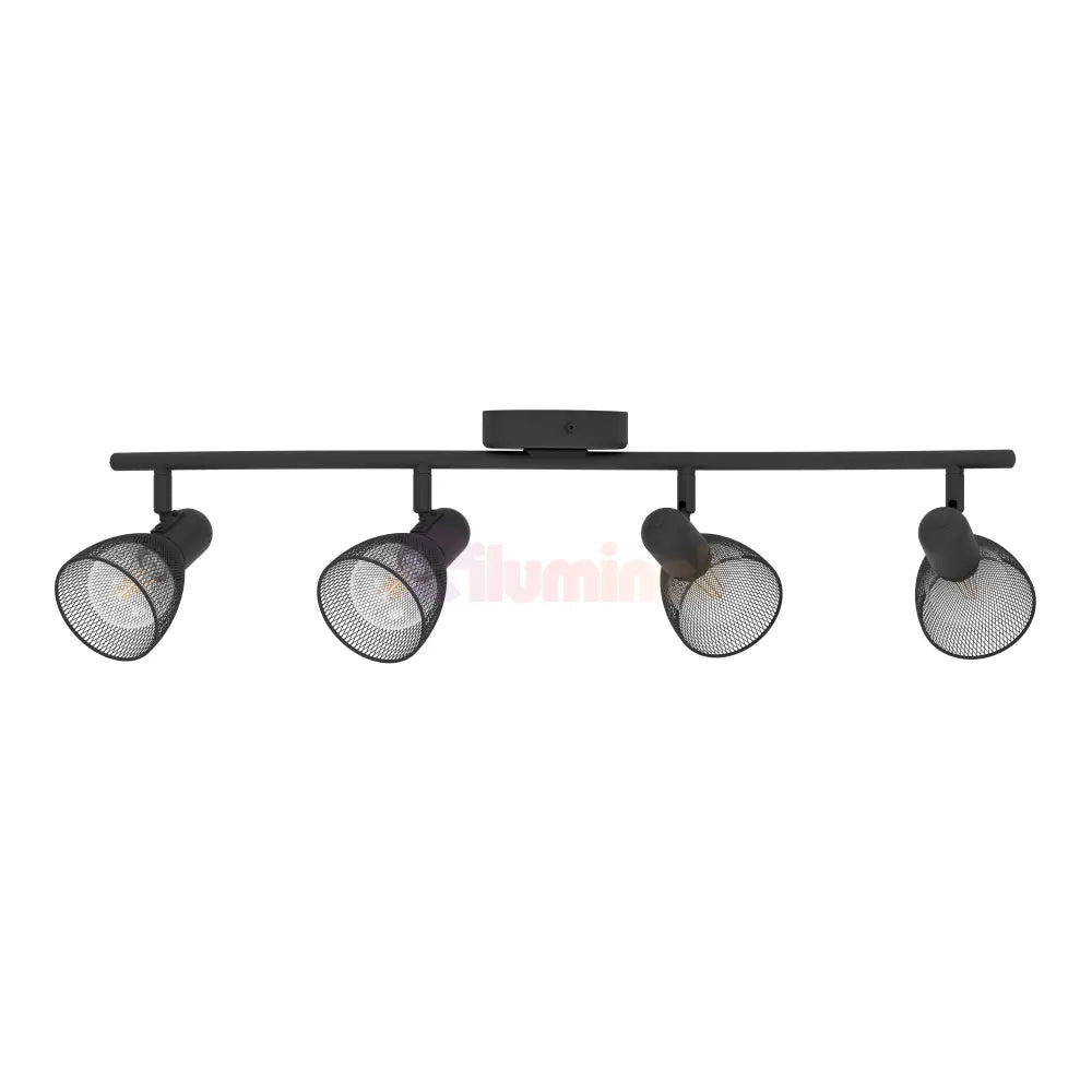 Lustra Cu 4 Spoturi Reglabile Black CAROVIGNO 64CM NEAGRA Lighting Fixtures