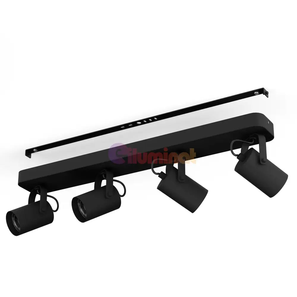 Lustra Cu 4 Spoturi Reglabile Black SOREGO EGLO NEAGRA Lighting Fixtures