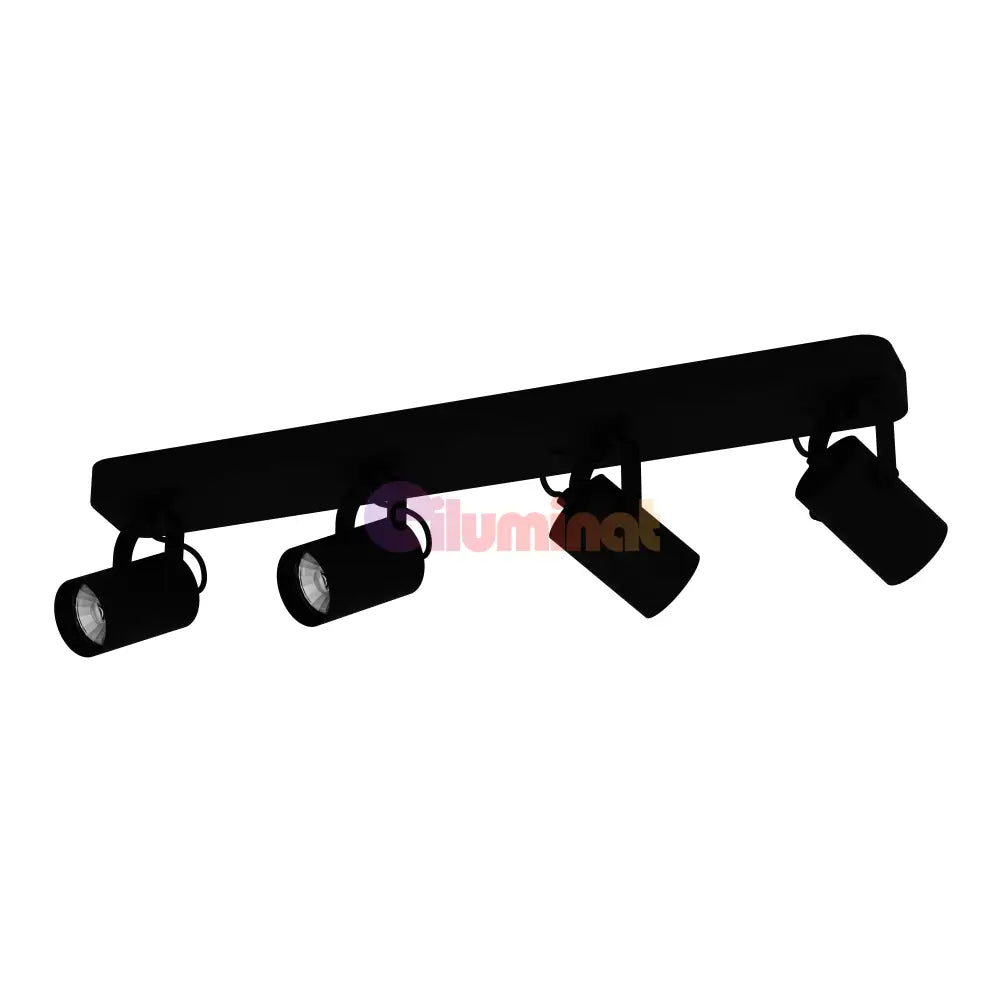 Lustra Cu 4 Spoturi Reglabile Black SOREGO EGLO NEAGRA Lighting Fixtures