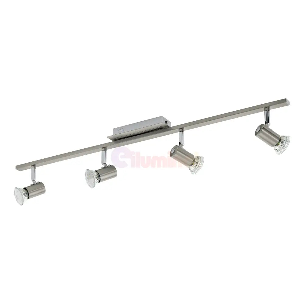 Lustra Cu 4 Spoturi Reglabile Silver ROTTELO 78CM ARGINTIE Lighting Fixtures