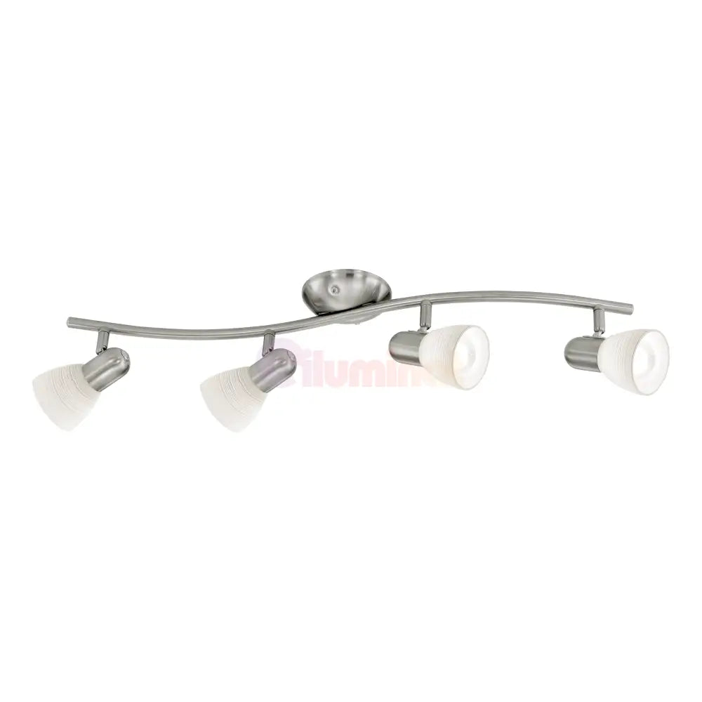 Lustra DAKAR 1 cu 4 Spoturi White & Silver 65CM 65CM Chandeliers