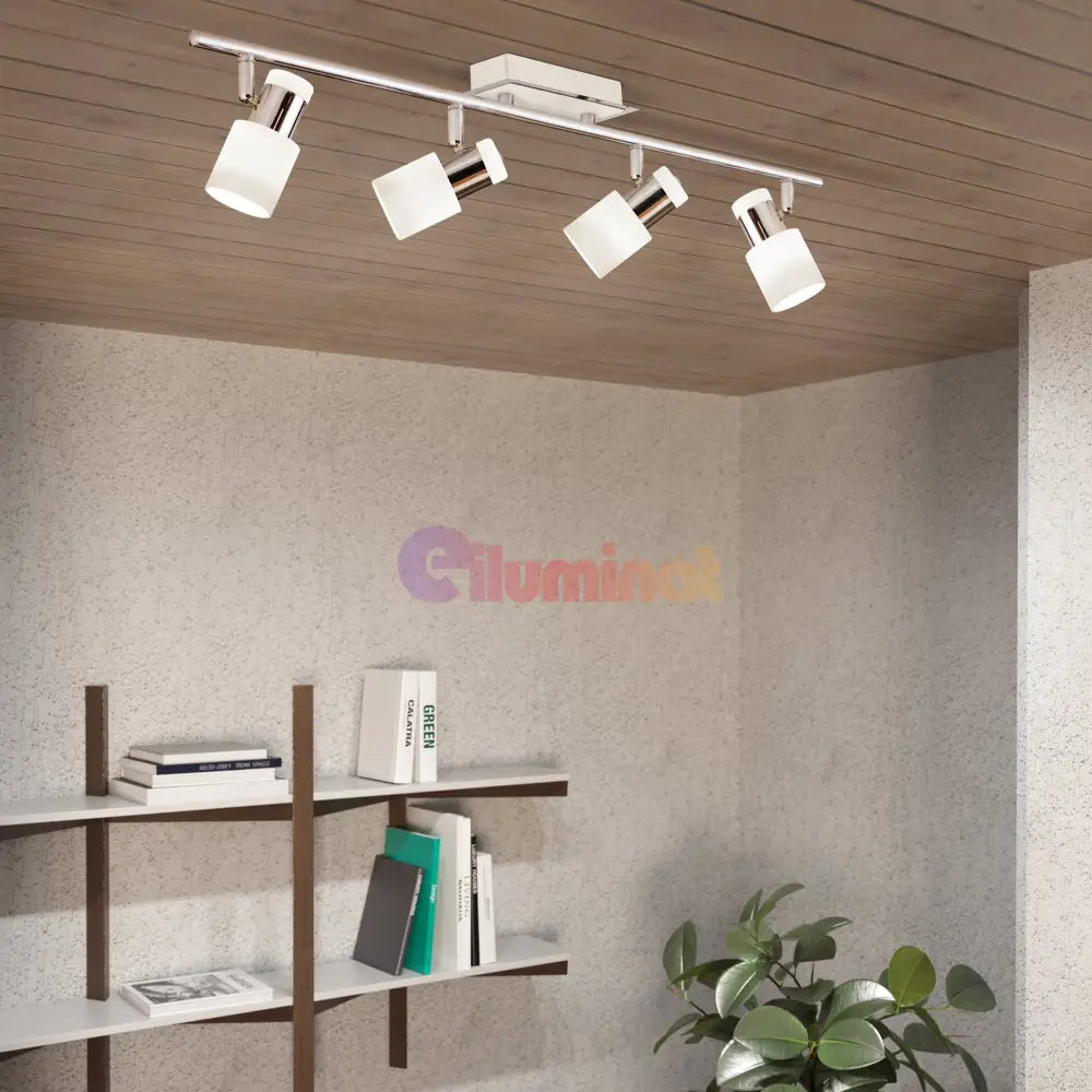 Lustra 4xGU10 DAVIDA Chrome 92087 CHROME / 78CM / MINIMALIST DESIGN led ceiling light
