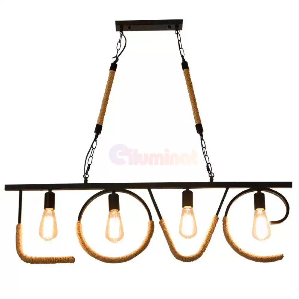 Lustra Derva Vintage Love 100CM 100CM / VINTAGE SI RETRO DESIGN Lighting Fixtures