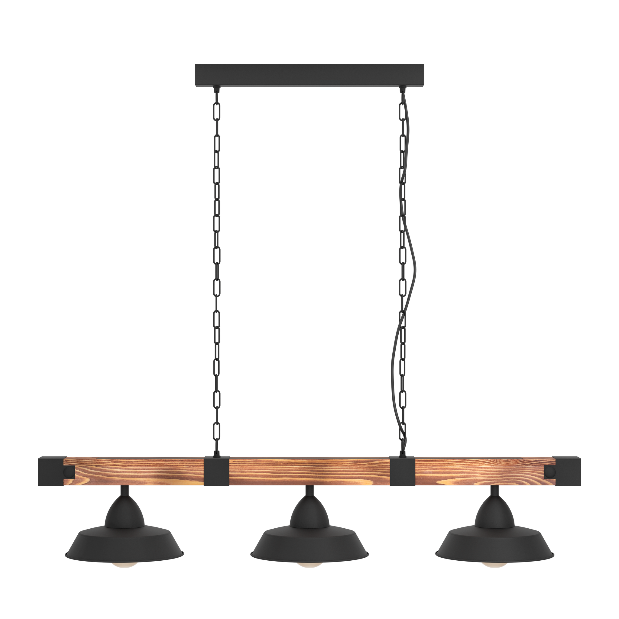 Lustra EGLO OLDBURY 3x60W 44086 NEGRU SI MARO / VINTAGE SI RETRO DESIGN Lighting Fixtures