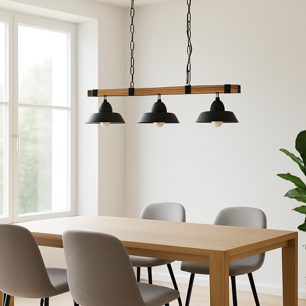 Lustra EGLO OLDBURY 3x60W 44086 NEGRU SI MARO / VINTAGE SI RETRO DESIGN Lighting Fixtures