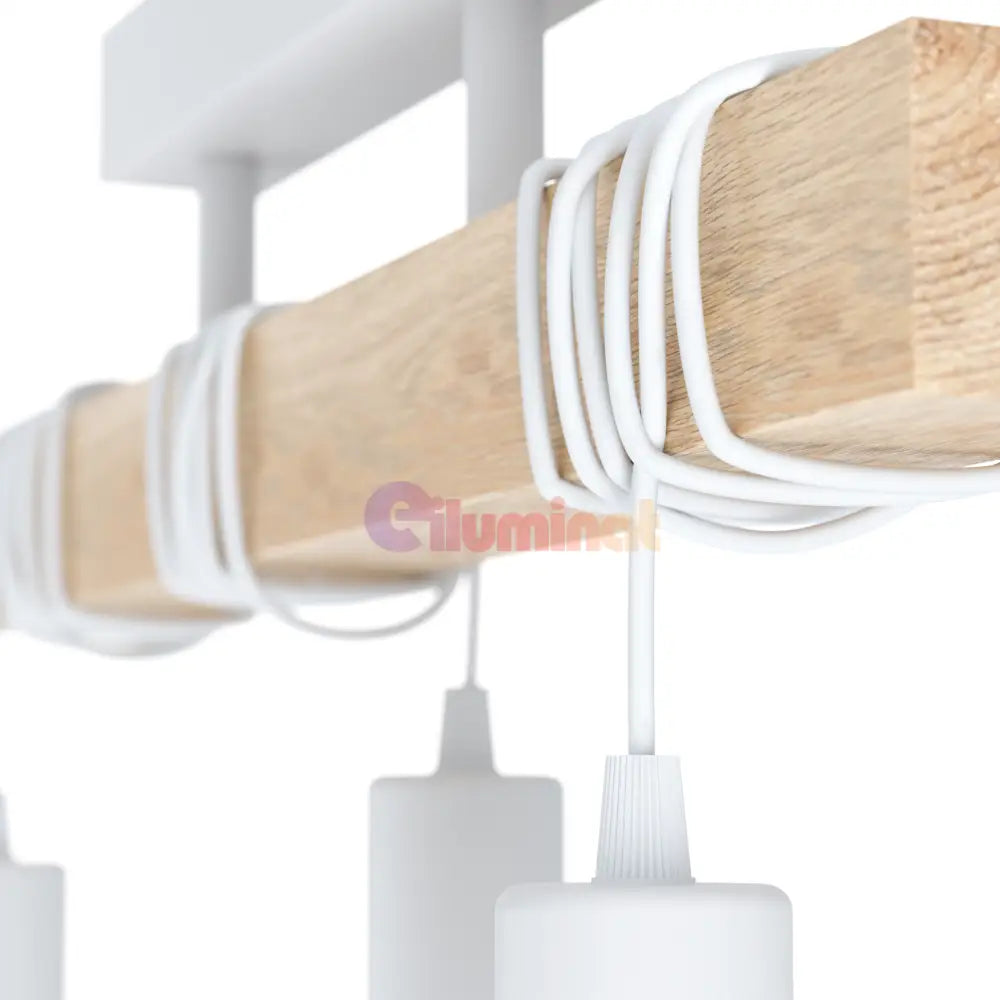 Lustra EGLO TOWNSHEND ALBA 44082 LEMN / VINTAGE SI RETRO DESIGN Lighting Fixtures