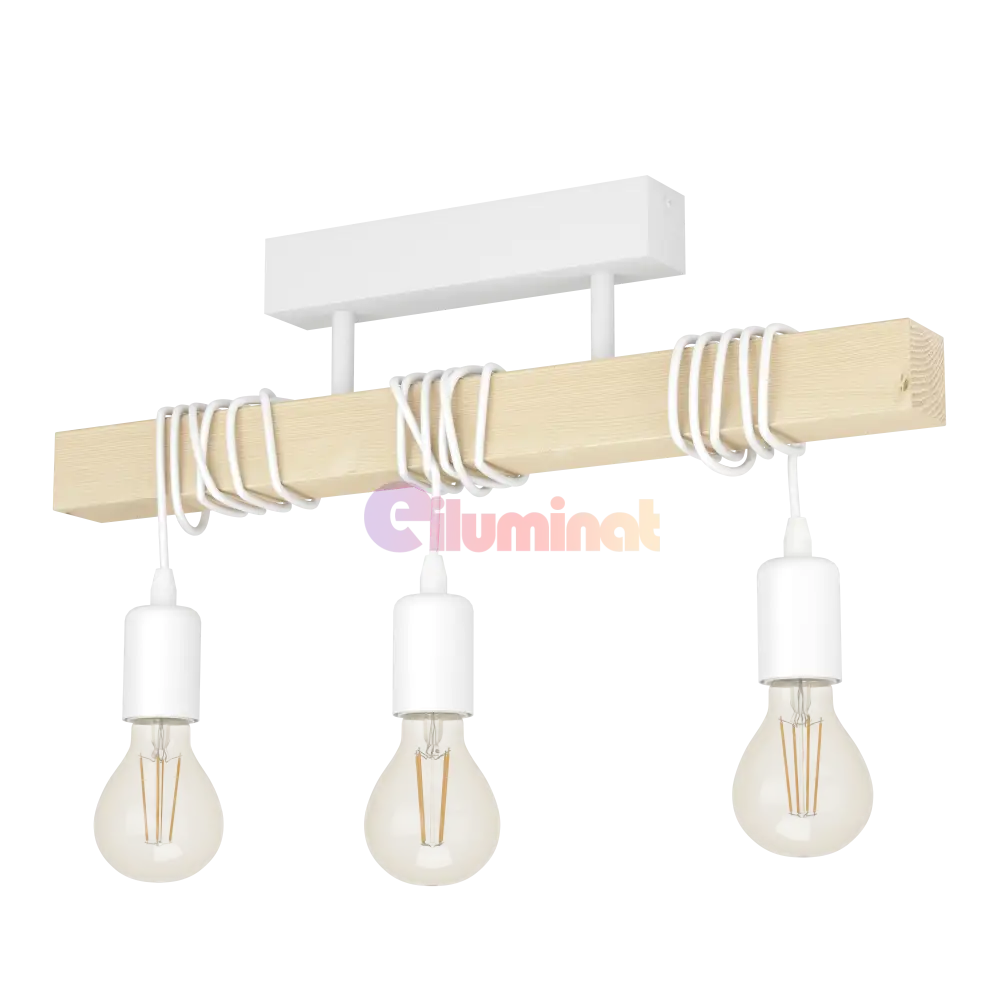Lustra EGLO TOWNSHEND ALBA 44082 LEMN / VINTAGE SI RETRO DESIGN Lighting Fixtures