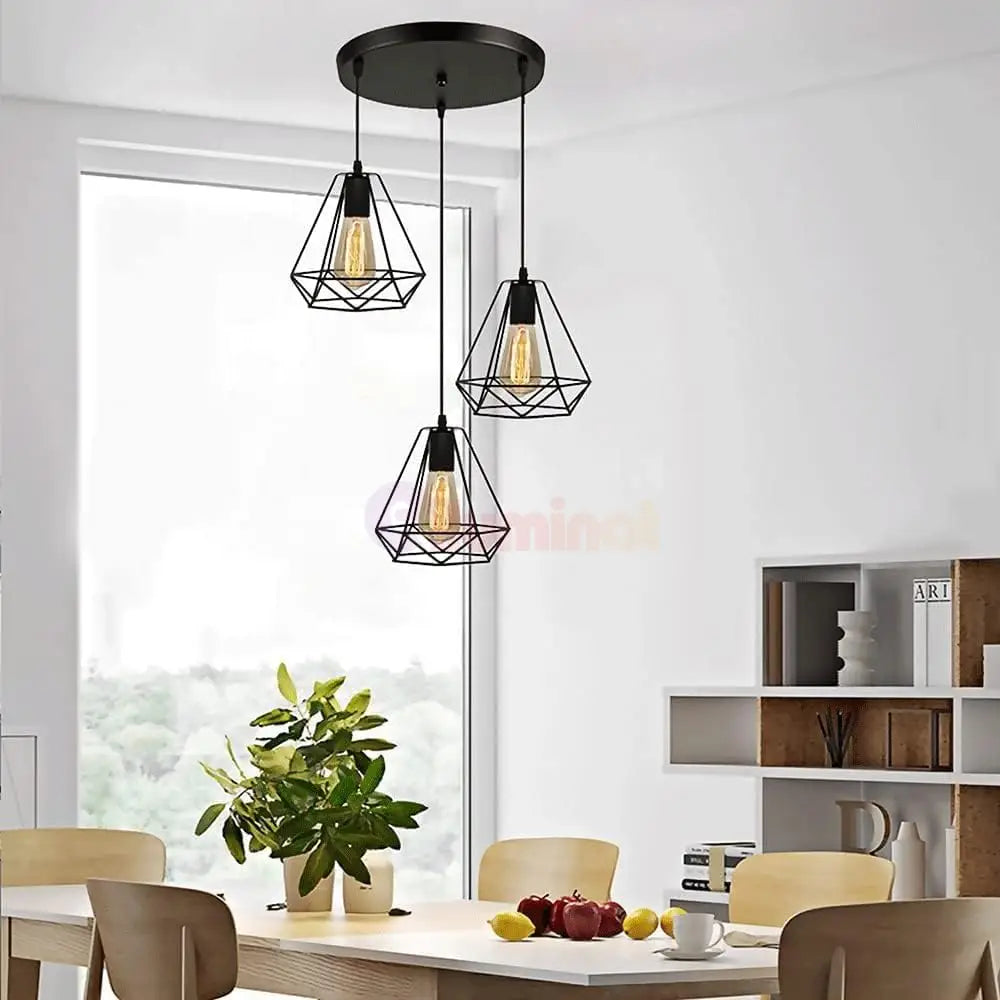 Lustra ELLI Vintage Rotund NEAGRA / VINTAGE SI RETRO DESIGN Lighting Fixtures