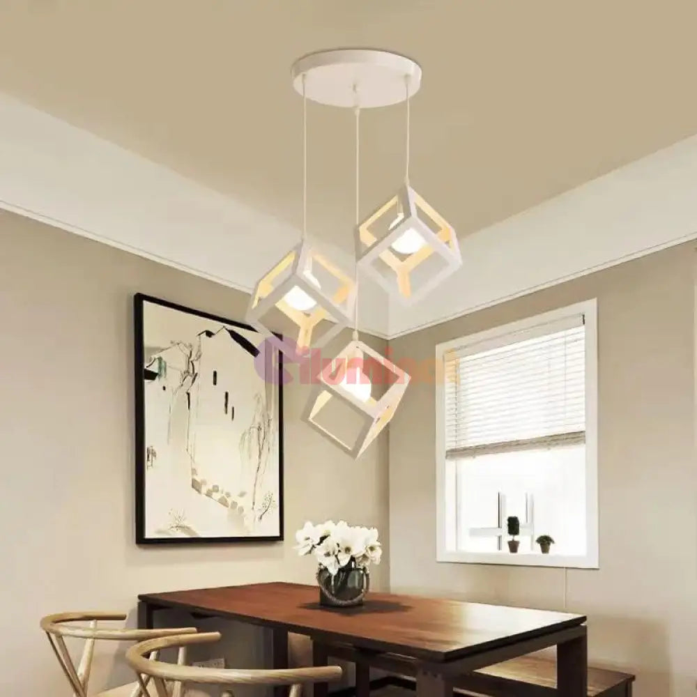 Lustra Fedra Cub Alb Vintage Suport Rotund Lighting Fixtures