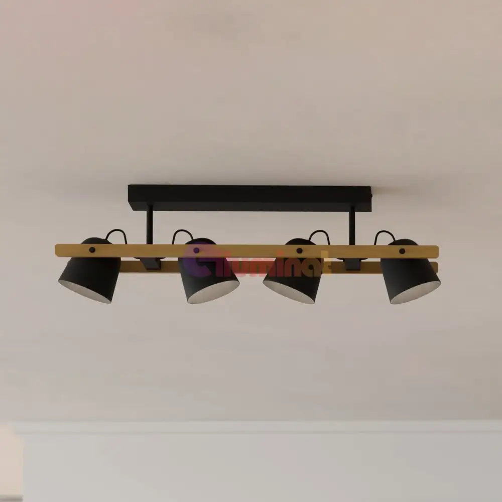 Lustra HORNWOOD Black & Brown 100CM NEAGRA / VINTAGE SI RETRO DESIGN / 100CM Chandeliers