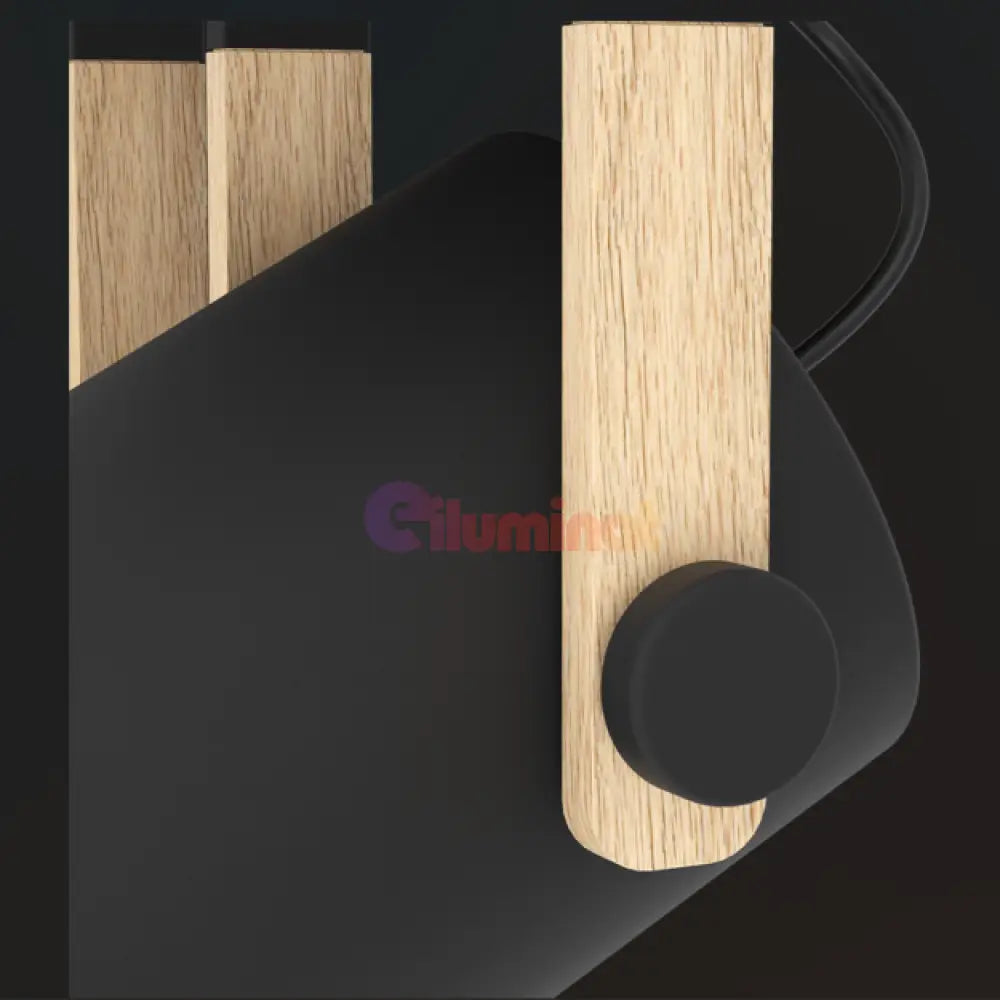 Lustra HORNWOOD Black & Brown 100CM NEAGRA / VINTAGE SI RETRO DESIGN / 100CM Chandeliers