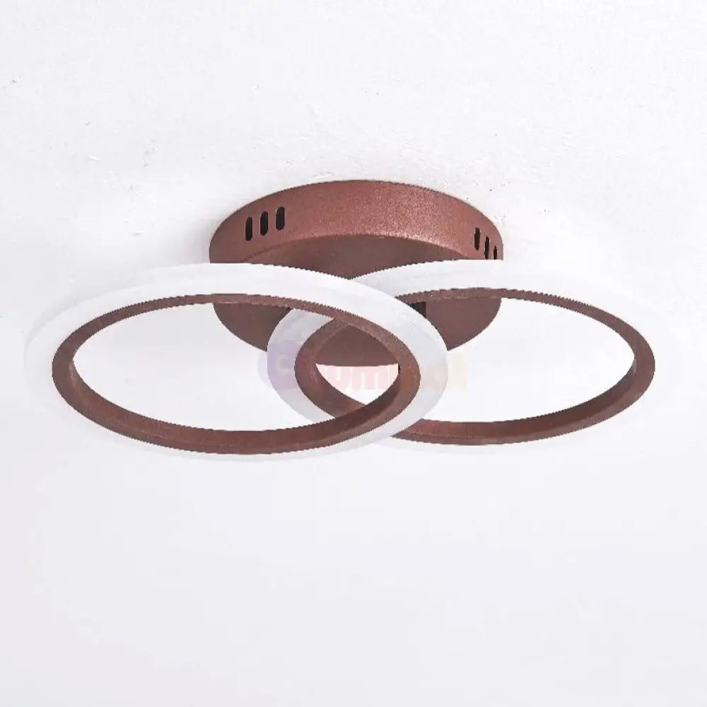Lustra Led 1 + 1 Circle Design Maro Echivalent 300W Telecomanda Lighting Fixtures