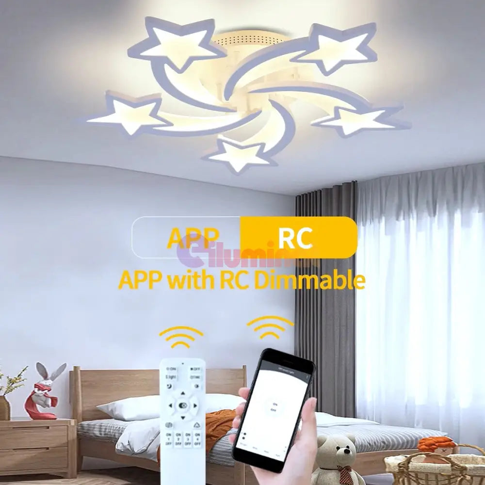 Lustra Led 100W Star Design Smart Echivalent 500W Lighting Fixtures