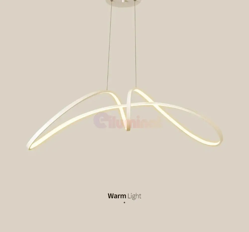 Lustra Led 108W Suspendata Eliptic White Smart Lighting Fixtures