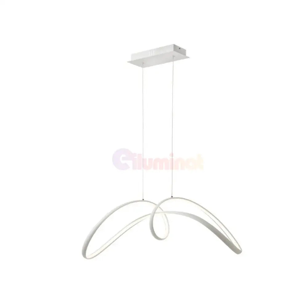 Lustra Led 108W Suspendata Eliptic White Smart Lighting Fixtures