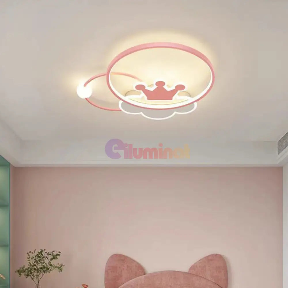Lustra LED 110W Pink Majesty Telecomanda Echivalent 300W KIDS Lighting Fixtures