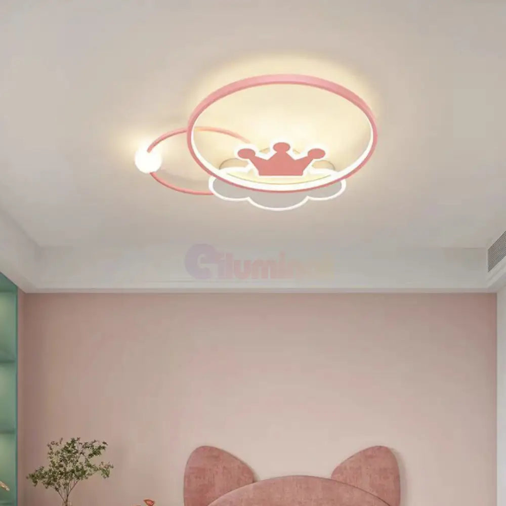 Lustra LED 110W Pink Majesty Telecomanda Echivalent 300W KIDS Lighting Fixtures