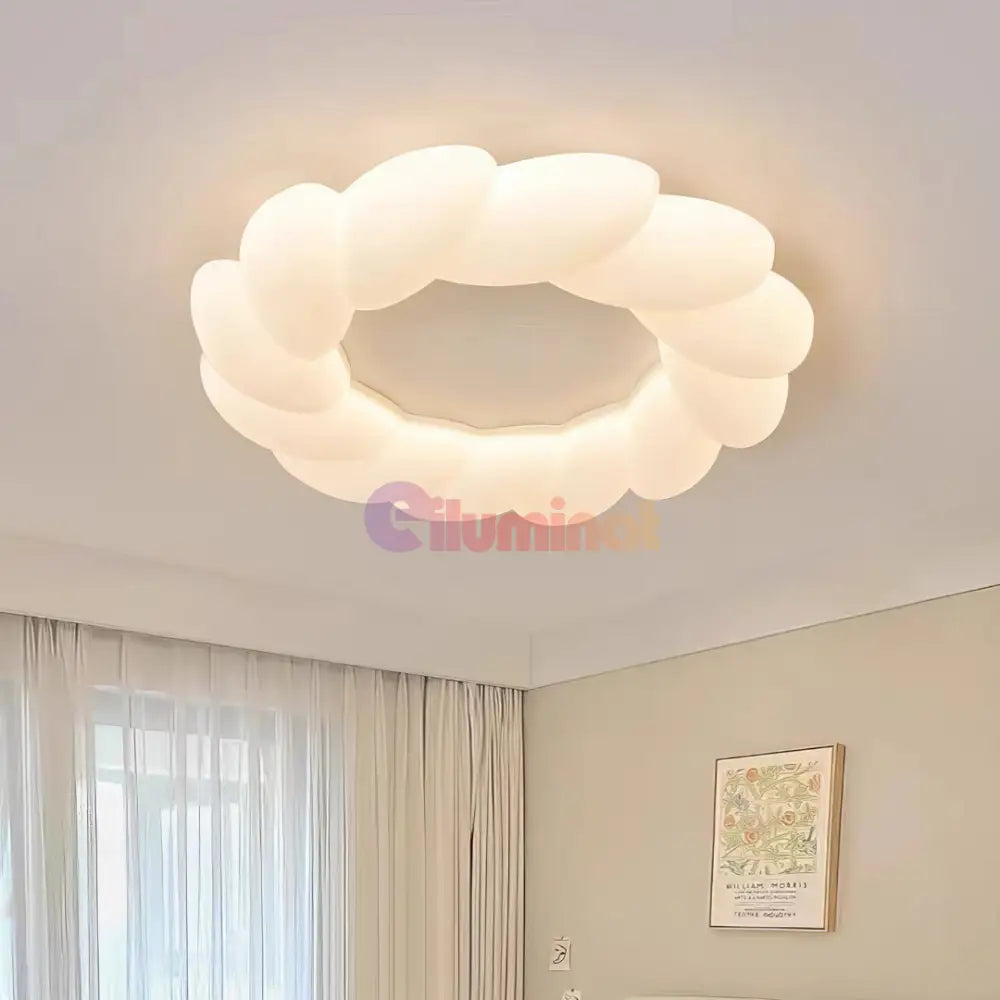 Lustra LED 120W Fluffy Cloud Telecomanda 5571 (XD) ALBA / 49CM / KIDS Lighting Fixtures