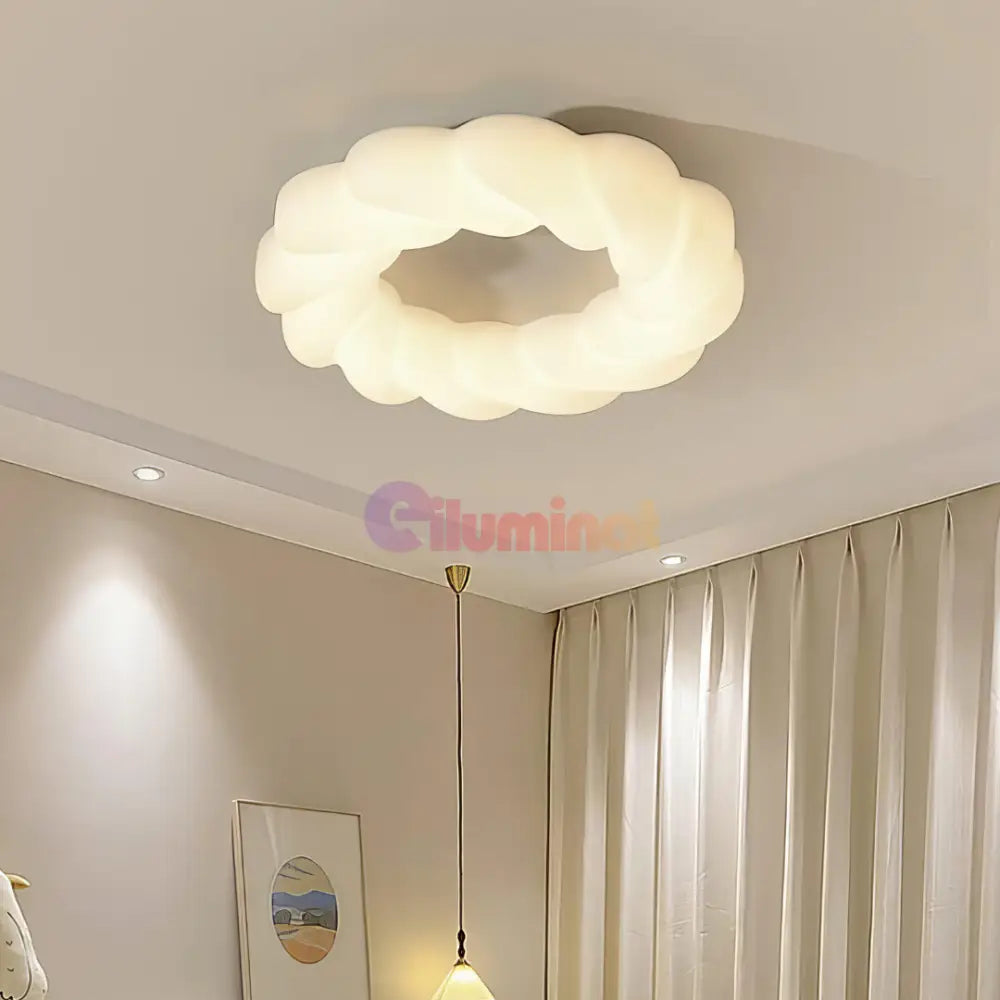 Lustra LED 120W Fluffy Cloud Telecomanda 5571 (XD) ALBA / 49CM / KIDS Lighting Fixtures
