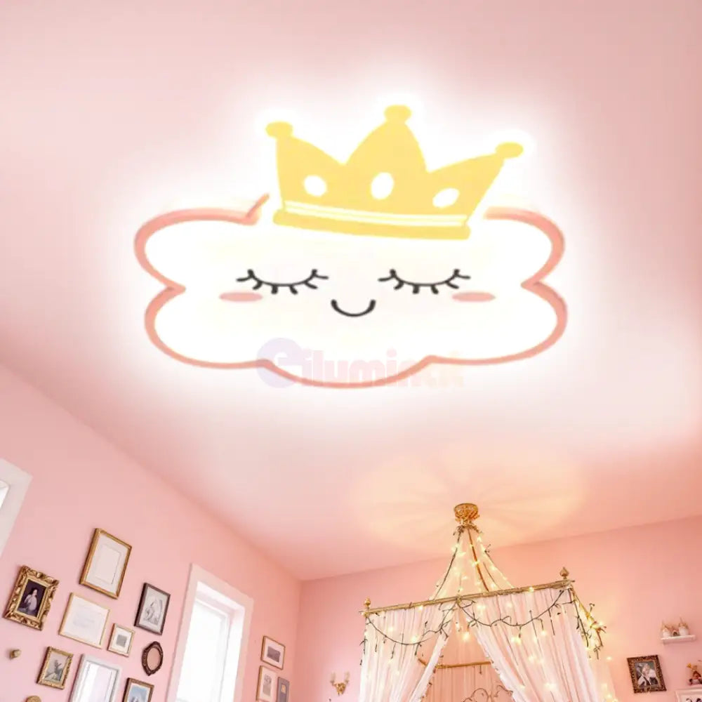 Lustra LED 120W Happy Cloud Telecomanda Echivalent 500W