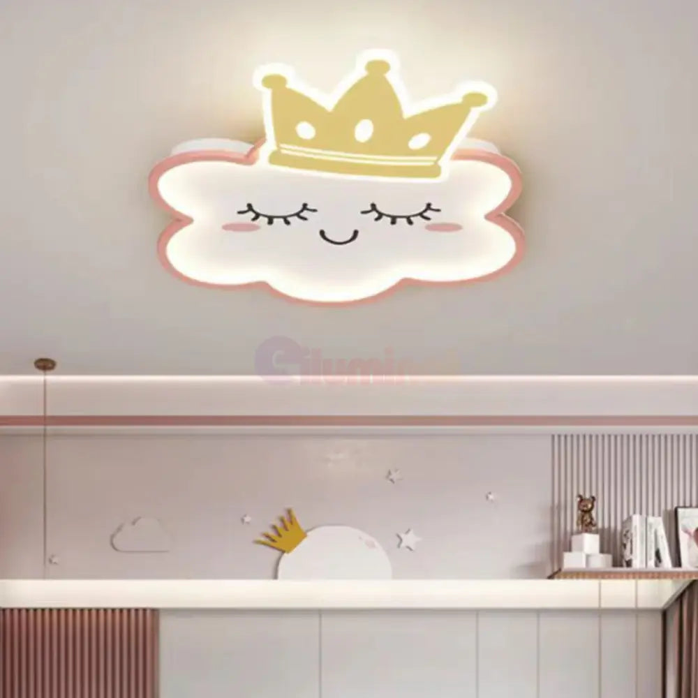 Lustra LED 120W Happy Cloud Telecomanda Echivalent 500W