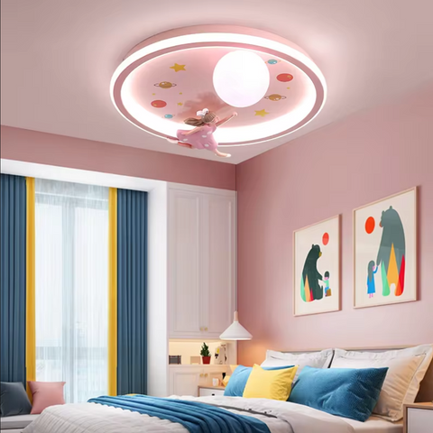 Lustra LED 120W Young Freedom Pink Echivalent 500W Telecomanda Resigilat R1