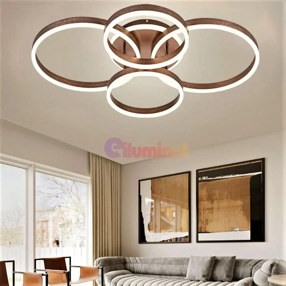 Lustra Led 132W 2 + 2 Circle New Design Maro Lighting Fixtures