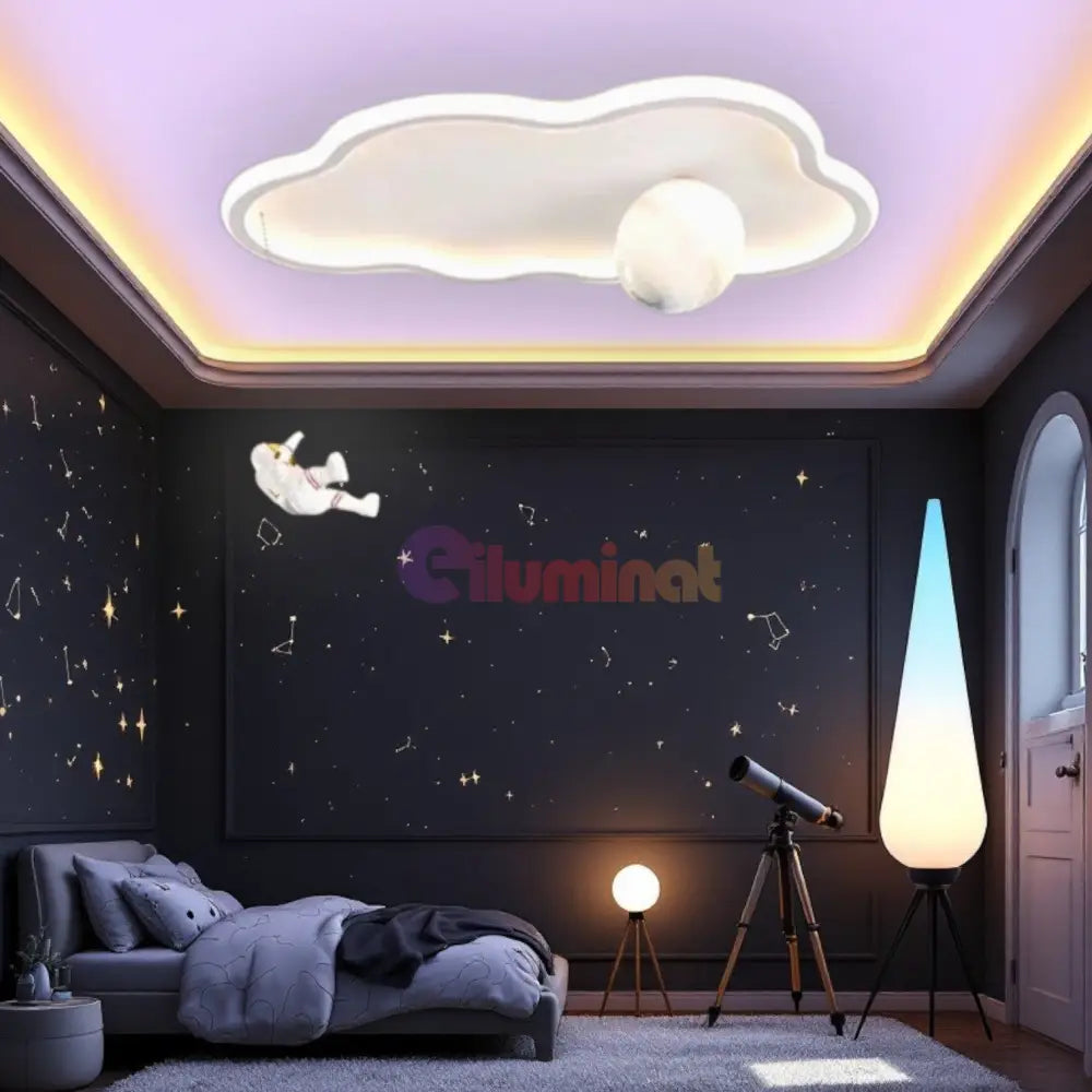 Lustra LED 144W Moonwalk Cloud Telecomanda Echivalent 400W