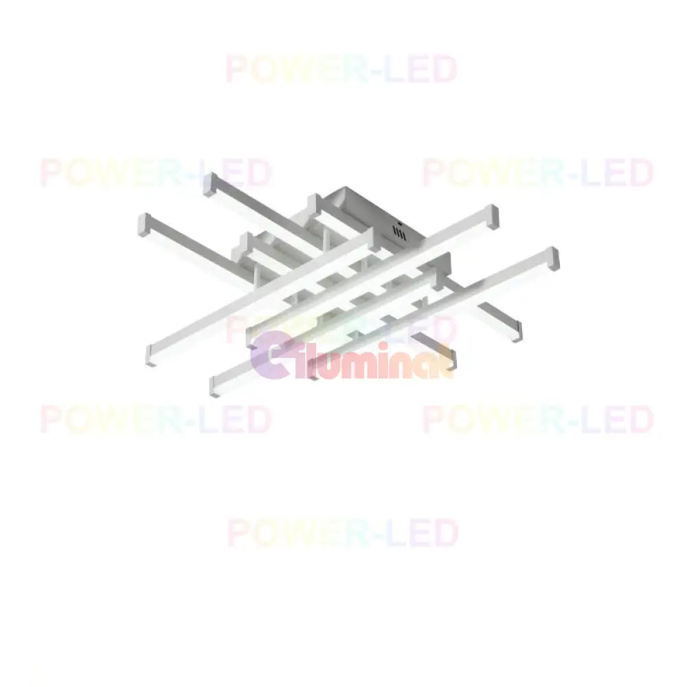 Lustra Led 160W 8 Lines Design Alba Telecomanda Lighting Fixtures